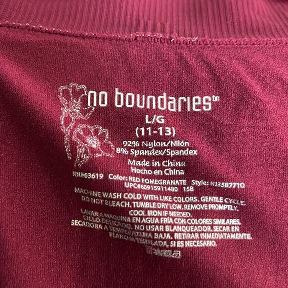 No Boundaries Maroon Leggings Size Large - Picture 6 of 6
